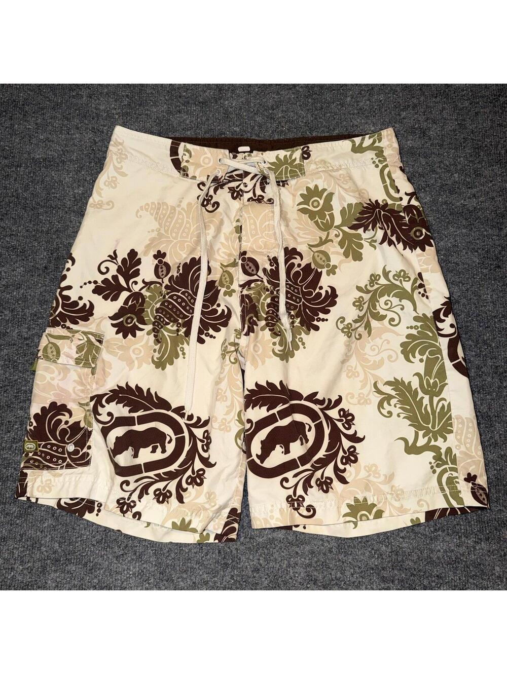 Ecko Unlimited Grail Surf Board Shorts Mens SM 31 VTG Y2K 90s Rare